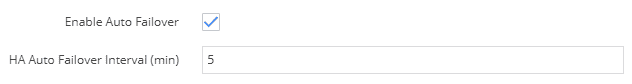 By default, in the 4.5.x release the Enable auto failover is auto enabled