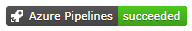 A build pipeline status badge generated by Azure DevOps