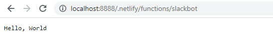 Screenshot showing how to test a Netlify Function locally.