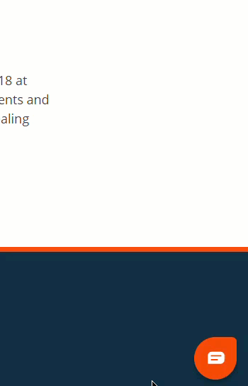 GIF showing the live chat feature in action