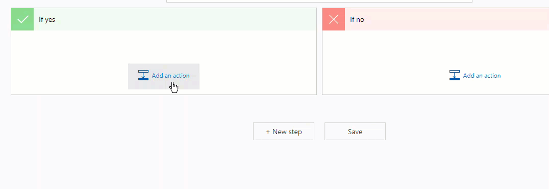 GIF showing how to add the Html-to-text conversion task as an action