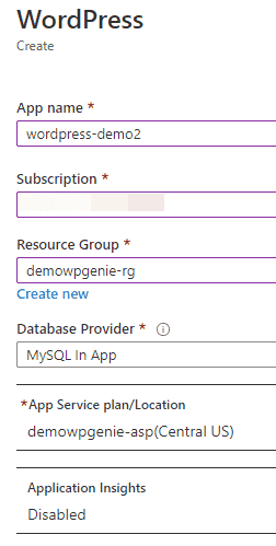 Configuring an App Service in Azure