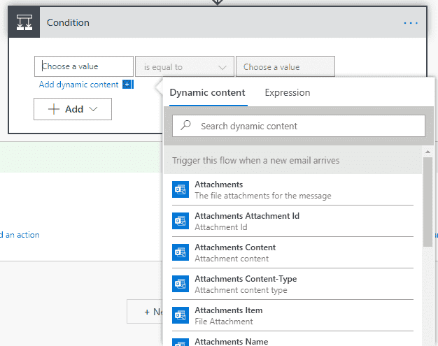 Image showing how to configure Dynamic content in Automate