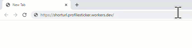 GIF showing the redirection in action.