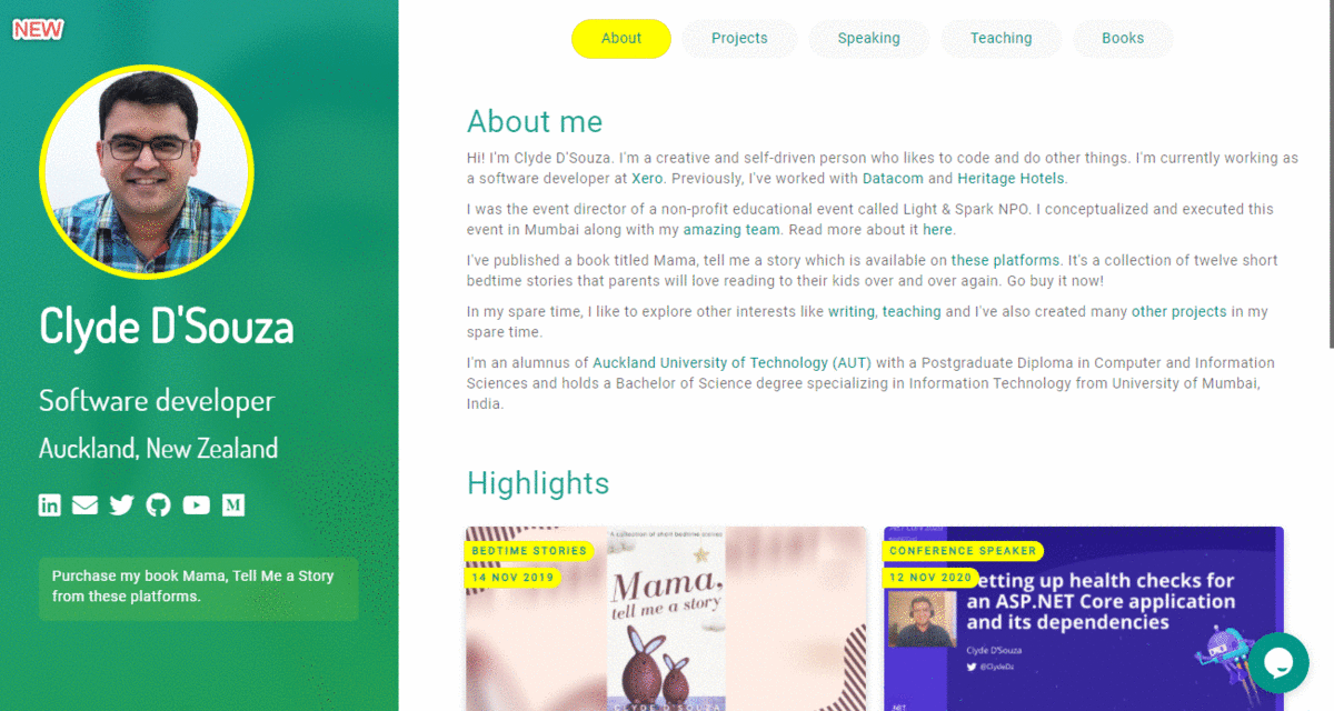 GIF showing the new website design versus the old website design