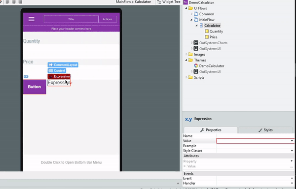 GIF showing how to resolve errors in OutSystems.