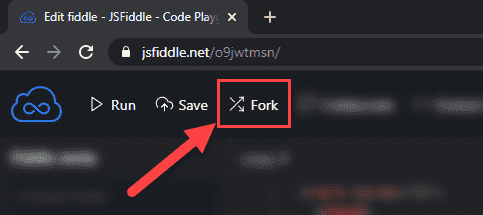 Image showing how to fork a fiddle